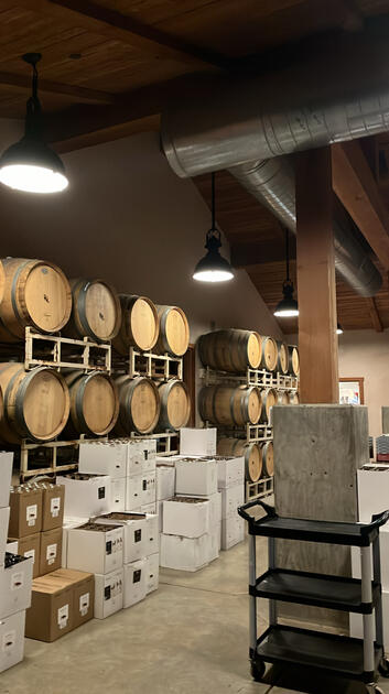 Aging Room, Tablas Creek Vineyard, San Luis Obispo, California